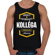 PRINTFASHION Kolléga prémium minőség - Férfi atléta - Fekete atléta, trikó