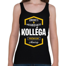 PRINTFASHION Kolléga prémium minőség - Női atléta - Fekete