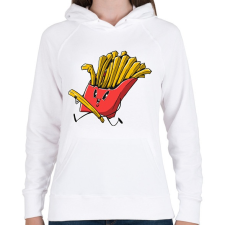 PRINTFASHION Kolompér - Női kapucnis pulóver - Fehér női pulóver, kardigán