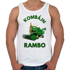 PRINTFASHION KOMBÁJN RAMBO - Férfi atléta - Fehér