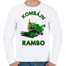 PRINTFASHION KOMBÁJN RAMBO - Férfi pulóver - Fehér férfi pulóver, kardigán