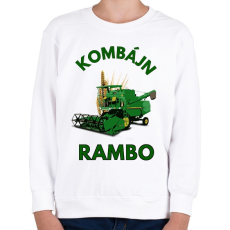 PRINTFASHION KOMBÁJN RAMBO - Gyerek pulóver - Fehér