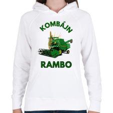 PRINTFASHION KOMBÁJN RAMBO - Női kapucnis pulóver - Fehér női pulóver, kardigán