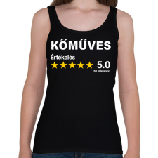 PRINTFASHION Kőműves Értékelés ***** 5.0 (69 értékelés) - Női atléta - Fekete női trikó