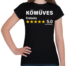 PRINTFASHION Kőműves Értékelés ***** 5.0 (69 értékelés) - Női póló - Fekete