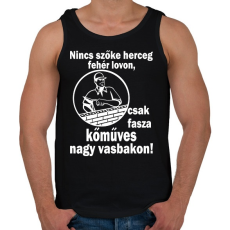 PRINTFASHION kőműves - Férfi atléta - Fekete