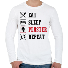 PRINTFASHION Kőműves - Férfi hosszú ujjú póló - Fehér