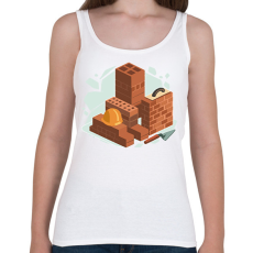 PRINTFASHION Kőműves - Női atléta - Fehér