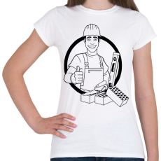 PRINTFASHION kőműves - Női póló - Fehér