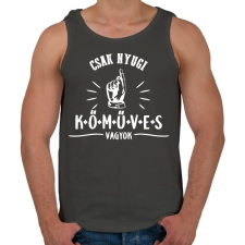 PRINTFASHION kőműves vagyok - Férfi atléta - Sötétszürke atléta, trikó