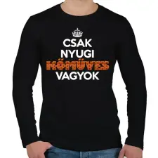 PRINTFASHION kőműves vagyok - Férfi hosszú ujjú póló - Fekete férfi póló