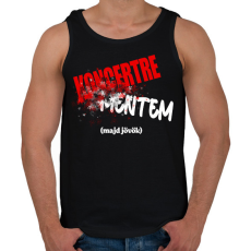 PRINTFASHION Koncertre mentem (majd jövök) - Férfi atléta - Fekete