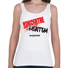 PRINTFASHION Koncertre mentem (majd jövök) - Női atléta - Fehér