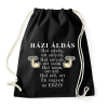 PRINTFASHION Konditerem áldás - Edző - Sportzsák, Tornazsák - Fekete
