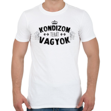 PRINTFASHION Kondizom, tehát vagyok - Férfi póló - Fehér férfi póló