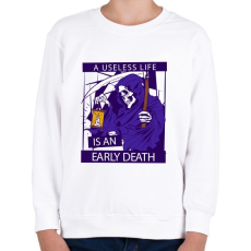 PRINTFASHION Könnyű halál - Gyerek pulóver - Fehér