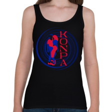 PRINTFASHION Konpa (Kompa) Dance, Code DANCE-KONPA-0101 - Női atléta - Fekete női trikó