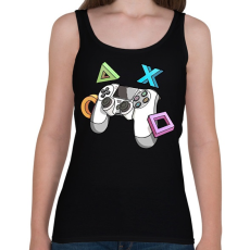 PRINTFASHION Kontroller - Női atléta - Fekete