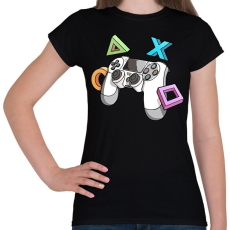 PRINTFASHION Kontroller - Női póló - Fekete