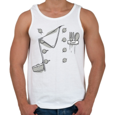 PRINTFASHION Konyhafőnök - Férfi atléta - Fehér