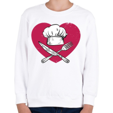 PRINTFASHION Konyhatündér - Gyerek pulóver - Fehér gyerek pulóver, kardigán