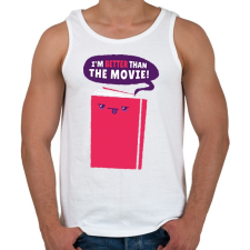 PRINTFASHION Könyv - Férfi atléta - Fehér atléta, trikó