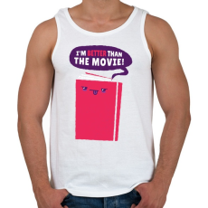 PRINTFASHION Könyv vs. film - Férfi atléta - Fehér