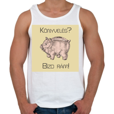 PRINTFASHION Könyvelés? Bízd rám! - Férfi atléta - Fehér