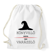 PRINTFASHION Könyvelő vagyok, nem varázsló - Sportzsák, Tornazsák - Fehér tornazsák