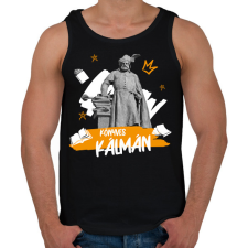 PRINTFASHION Könyves Kálmán - Férfi atléta - Fekete atléta, trikó