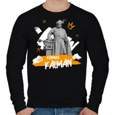 PRINTFASHION Könyves Kálmán - Férfi pulóver - Fekete