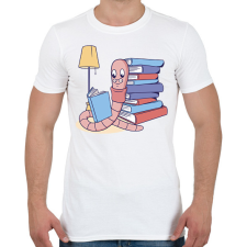 PRINTFASHION Könyvkukac - Férfi póló - Fehér férfi póló