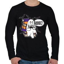 PRINTFASHION könyvszellem - Férfi hosszú ujjú póló - Fekete férfi póló