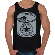 PRINTFASHION konzerv converse - Férfi atléta - Fekete atléta, trikó