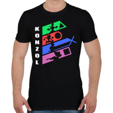PRINTFASHION Konzol PSX - Férfi póló - Fekete férfi póló