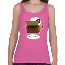 PRINTFASHION Kopj le! - Női atléta - Rózsaszín női trikó