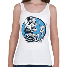 PRINTFASHION Koponya baseball sapkával - Női atléta - Fehér