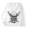 PRINTFASHION Koponya és kard - Sportzsák, Tornazsák - Fehér