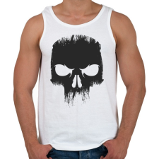 PRINTFASHION Koponya - Férfi atléta - Fehér atléta, trikó