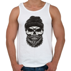 PRINTFASHION Koponya  - Férfi atléta - Fehér