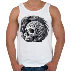 PRINTFASHION Koponya - Férfi atléta - Fehér