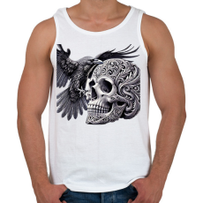 PRINTFASHION Koponya - Férfi atléta - Fehér