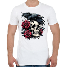 PRINTFASHION Koponya - Férfi póló - Fehér