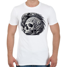 PRINTFASHION Koponya - Férfi póló - Fehér férfi póló