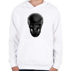 PRINTFASHION Koponya - Gyerek kapucnis pulóver - Fehér