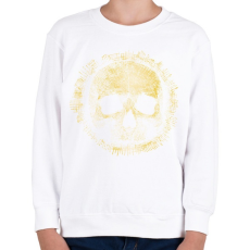 PRINTFASHION Koponya - Gyerek pulóver - Fehér