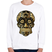 PRINTFASHION Koponya - Gyerek pulóver - Fehér gyerek pulóver, kardigán