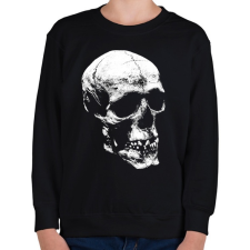 PRINTFASHION Koponya - Gyerek pulóver - Fekete gyerek pulóver, kardigán