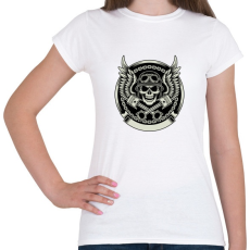 PRINTFASHION koponya, motorkerékpár sisak - Női póló - Fehér
