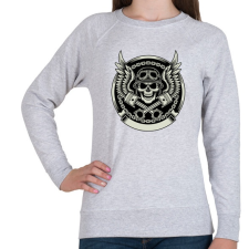 PRINTFASHION koponya, motorkerékpár sisak - Női pulóver - Sport szürke női pulóver, kardigán